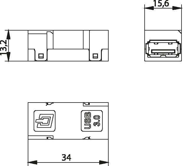 STX USB-Kupplung 100007535