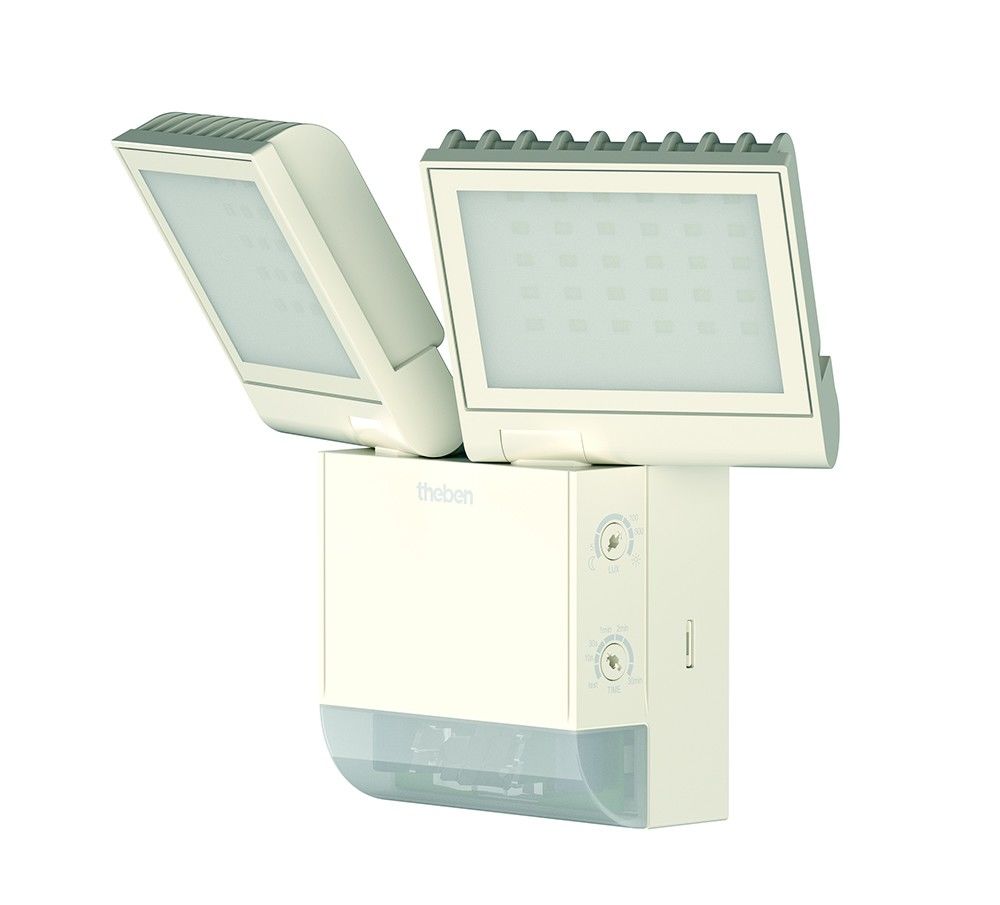 Theben theLeda S17-100 WH LED-Strahler dreh-/ schwenkbar Bewegungsmelder 4000 K neutralweiß 1020802