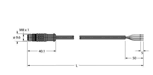 Aktuator- u. Sensorleitung HT-SSP4-5/S2430