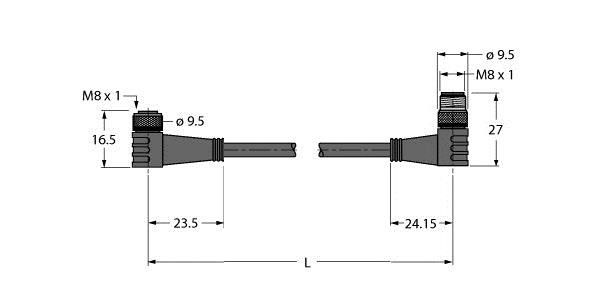 Aktuator- u. Sensorleitung HT-SWKP3- #8039979