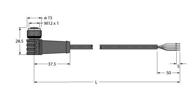 Aktuator- u. Sensorleitung HT-WWAK4-10/S2430