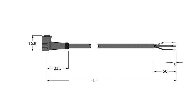 Aktuator- u. Sensorleitung PKW3Z-2/TEL