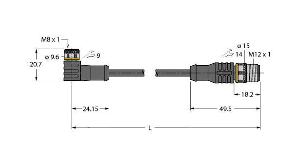 Aktuator- u. Sensorleitung PKW4M-P7X #6625832