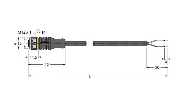 Aktuator- und Sensorleitun RKC4.221T-10/TEB