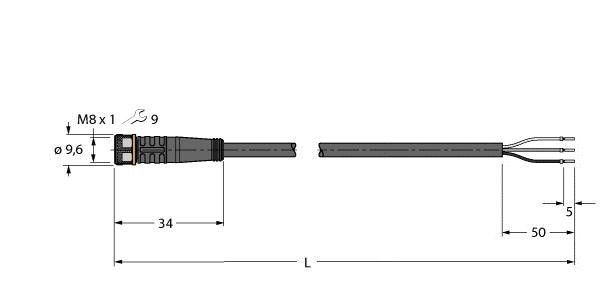 Anschlussleitung PKG3M-5/TXL