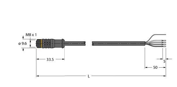 Anschlussleitung PKGS4M-10/TXL