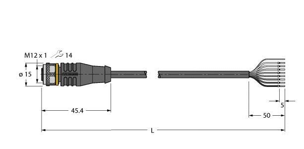 Anschlussleitung RKS8T-10/TXL