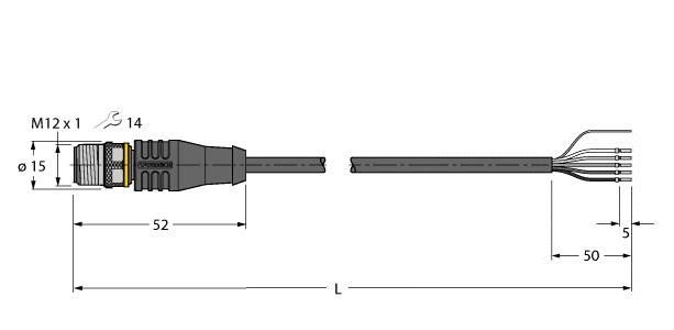 Anschlussleitung RSS4.5T-2/TEL