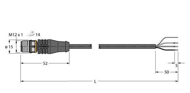 Anschlussleitung RSS4T-2/TXL
