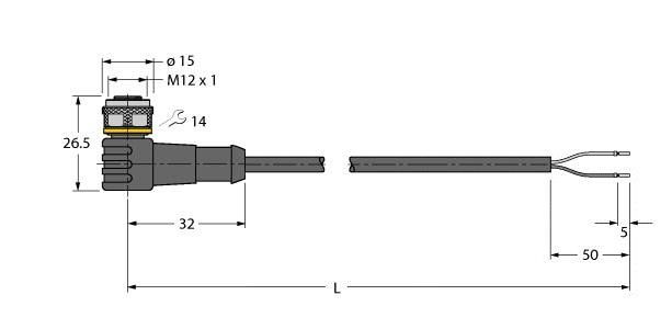 Anschlussleitung WKC4.221T-10/TEB