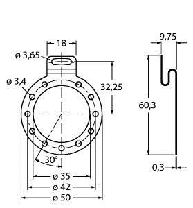 Befestigungsblech RME-9