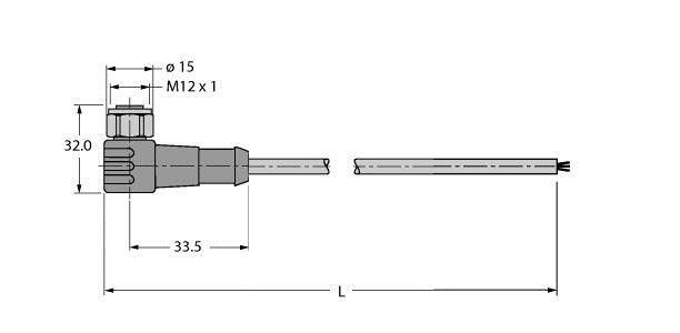Feldbusleitung WKCV-FBY48OG-8M/5D