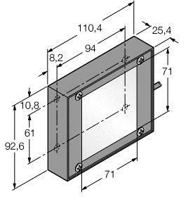 Hintergundleuchte LEDRB70X70W