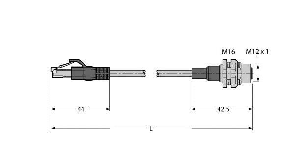 Leitung für Industrial RJ45S-FKSDD-4414-6M