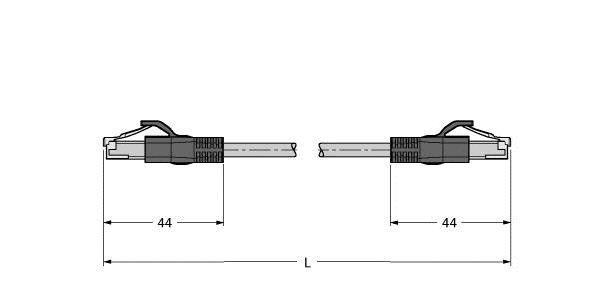 Leitung für Industrial RJ45S-RJ45S-4414-35M