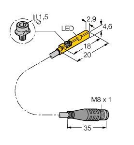 Magnetfeldsensor BIMUNRAP6X0.3PSG3S