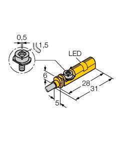 Magnetfeldsensor BIMUNTAY1X/S1139 7M
