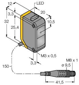Opto Sensor Q20PFF50Q