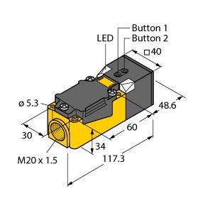 Ultraschallsensor RU200-CP40-LIU2N8X2T