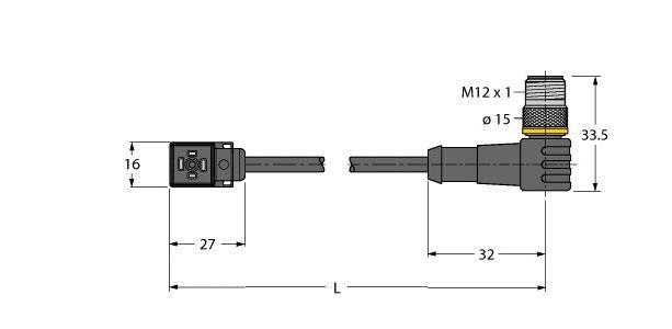 Ventilsteckverbinder VC8S22-T8 #6606881