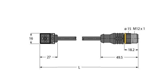 Ventilsteckverbinder VC8S22-T8 #6606896