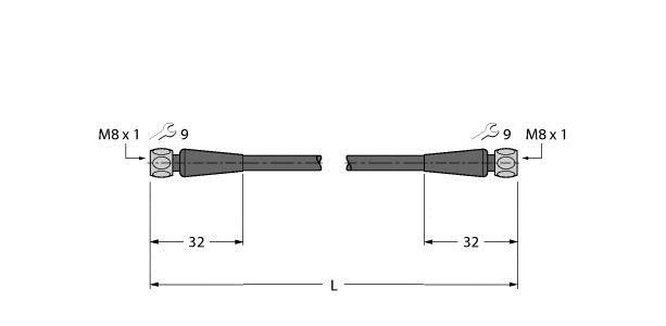 Verbindungsleitung PKGH3M-20-PKGH3M/TFE
