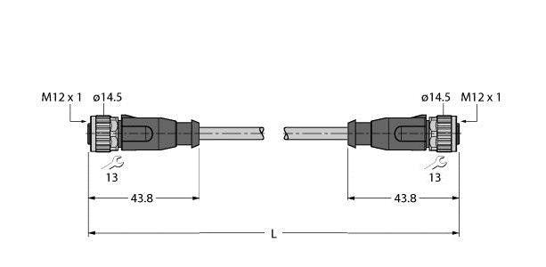 Verbindungsleitung RKSD-RKSD-4416-0.3M