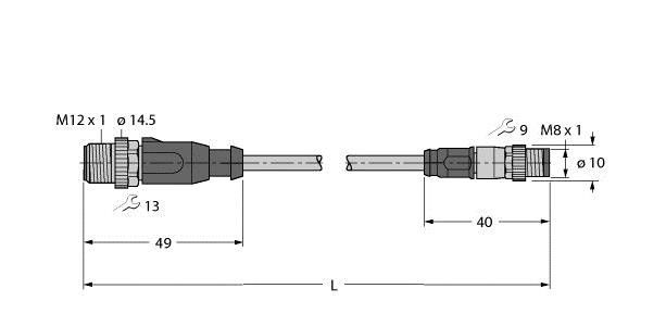Verbindungsleitung RSSDPSGS4M44140.7M
