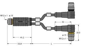 Zweifachverteiler VBRK4.42WSC4T5/5/TEL