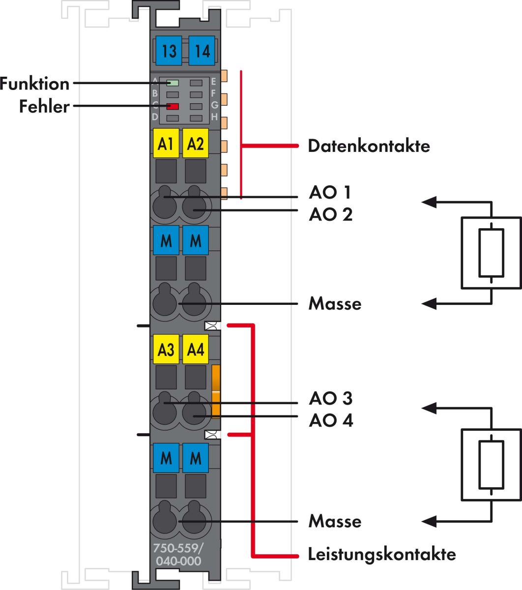 Analogausgangsklemme 750-559/040-000