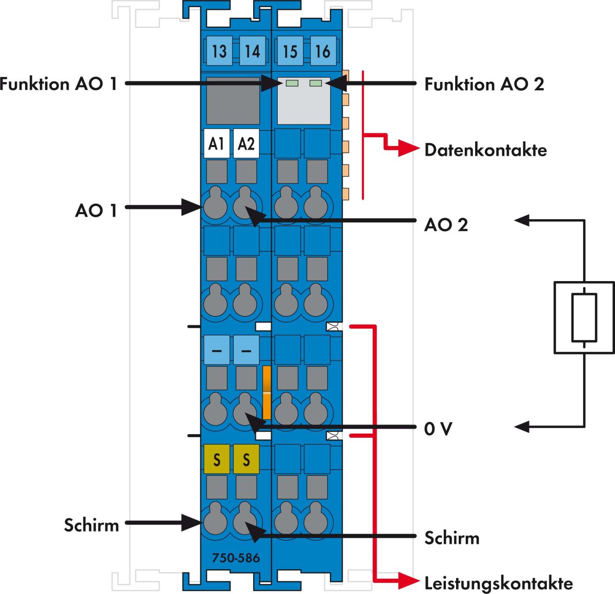 Analogausgangsklemme 750-586
