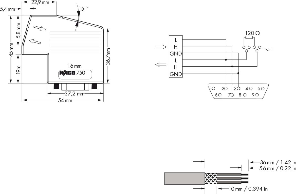 CANopen-Stecker 750-963