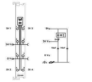 Digitale Eingangsklemme 750-408
