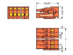 Federleiste 231-303/026-000