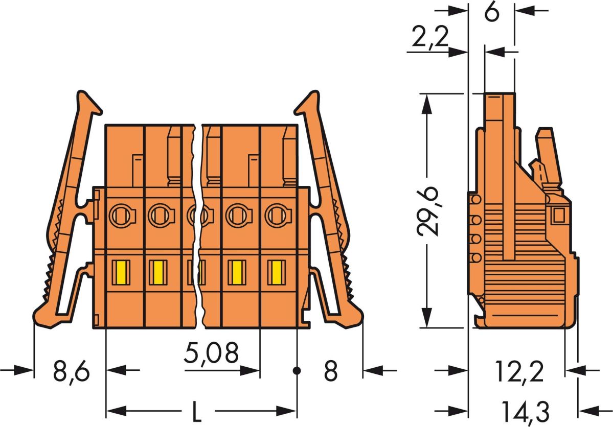 Federleiste 231-303/037-000