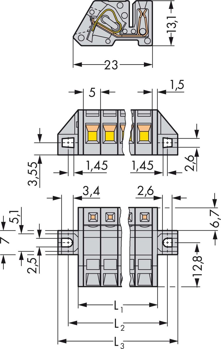 Federleiste 731-504/031-000