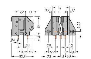 Leiterplattenklemme 745-104