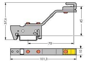 Schirmschienenhalter 790-301
