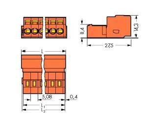 Stiftleiste 3-polig 231-633