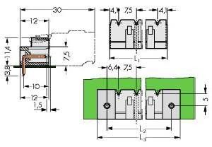 Stiftleiste geschlossen 721-840/001-000