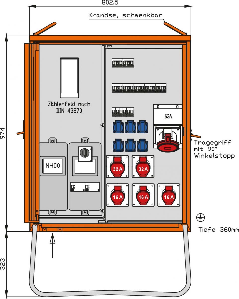 Anschlussverteilerschrank WAV0179BR1