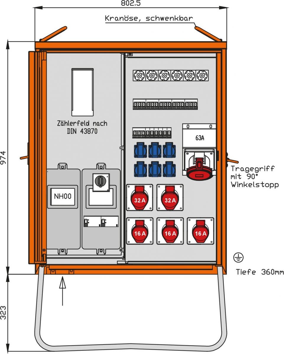 Anschlussverteilerschrank WAV0179CH1