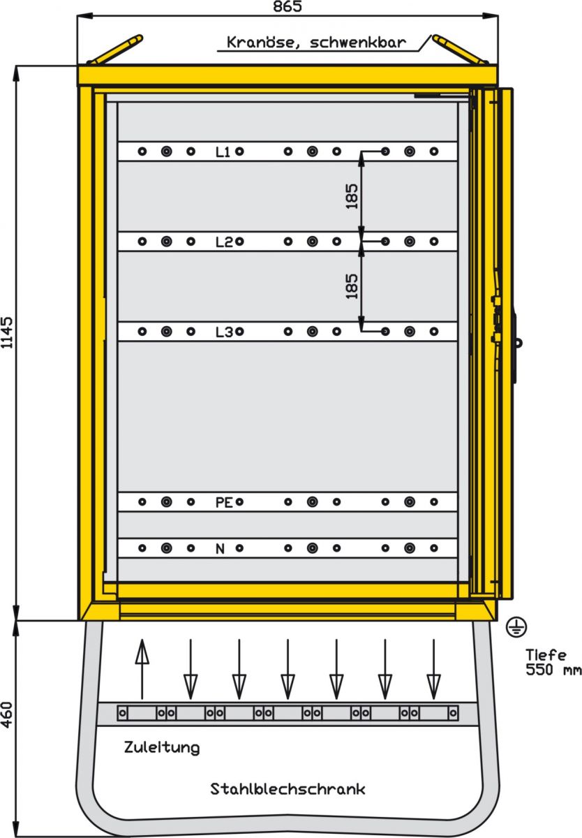 Modulverteiler bis 630A WVM001