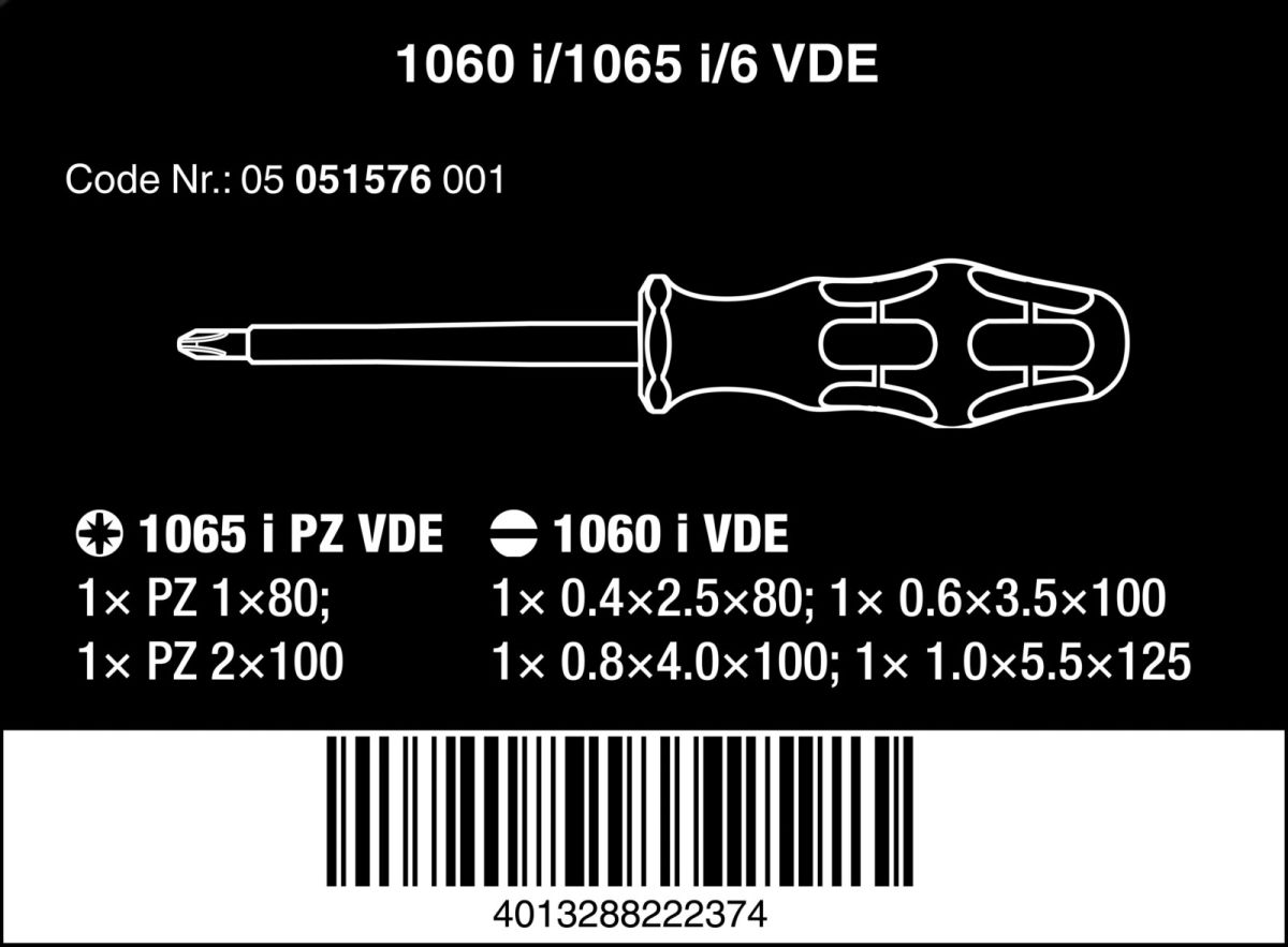 VDE Schraubendrehersatz 05051576001