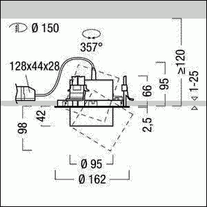 LED-Einbaustrahler VIV2-R M #60715954