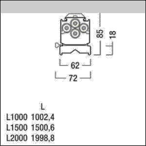 LED-Lichtbandleuchte IP64 TEC C 5200 #42936464