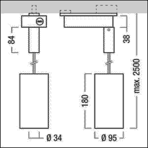 LED-Pendelstrahler V2-P M2500 #60510471