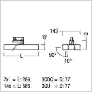 LED-Strahler SCENO 1X14 #42188499