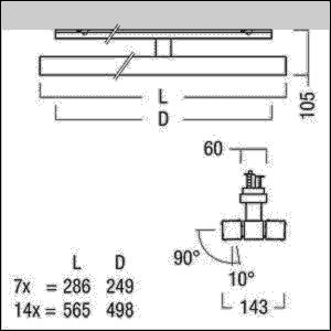 LED-Strahler SCENO 2X7 #42188540